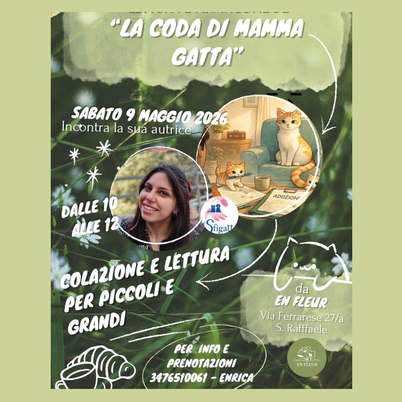 Prossima presentazione del secondo libro Le Sfigatte "La coda di mamma gatta" sabato 9 maggio! | Associazione Le Sfigatte
