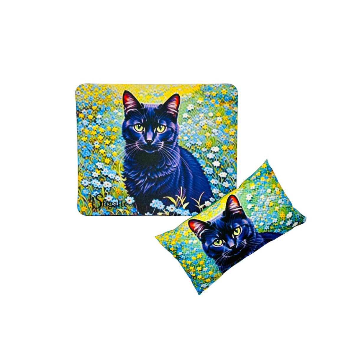 Tappetino mouse con cuscinetto poggiapolso | Associazione Le Sfigatte