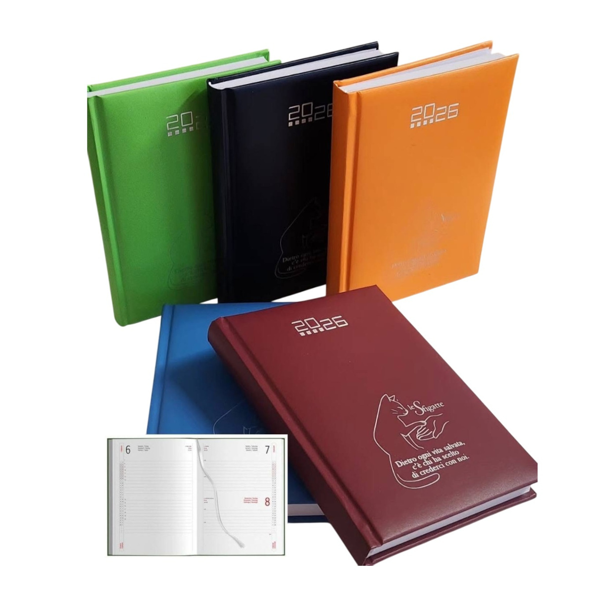 Agenda giornaliera gommata - Associazione Le Sfigatte